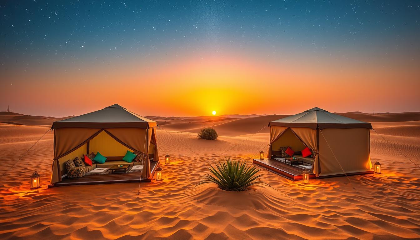 Desert glamping Dubai