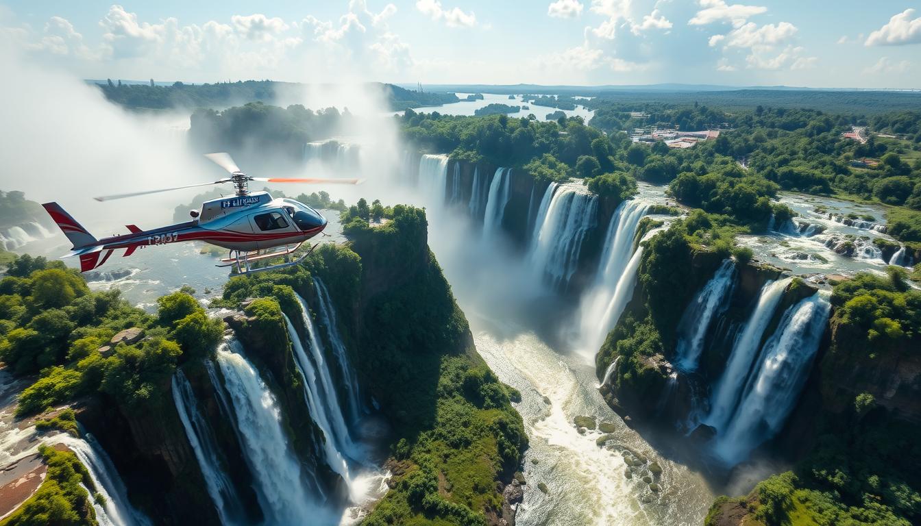 Helicopter Tour in Iguazu Falls, Brazil