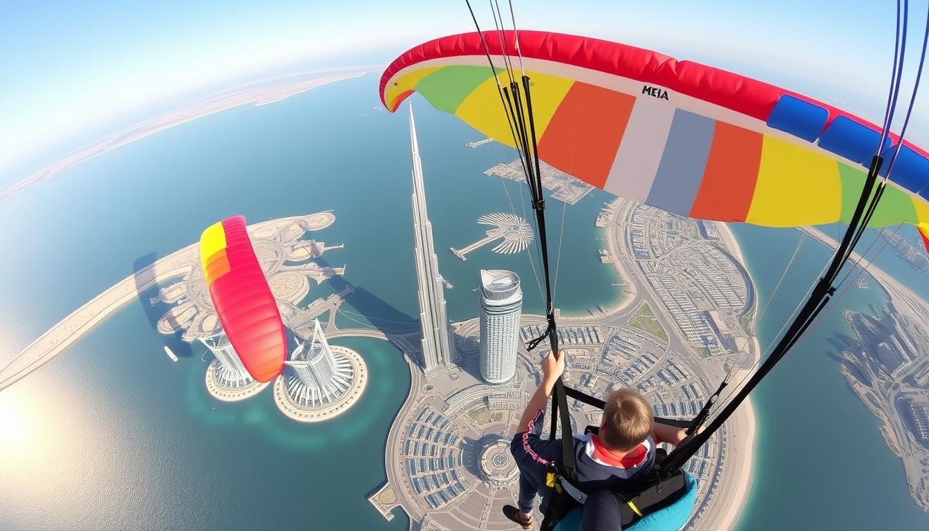 Tandem paragliding Dubai