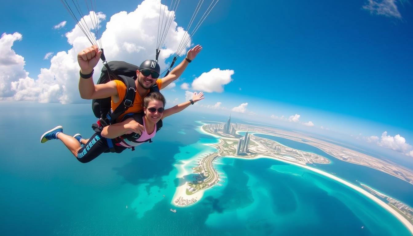 Skydiving Over Palm Jumeirah: A Thrilling Dubai Adventure