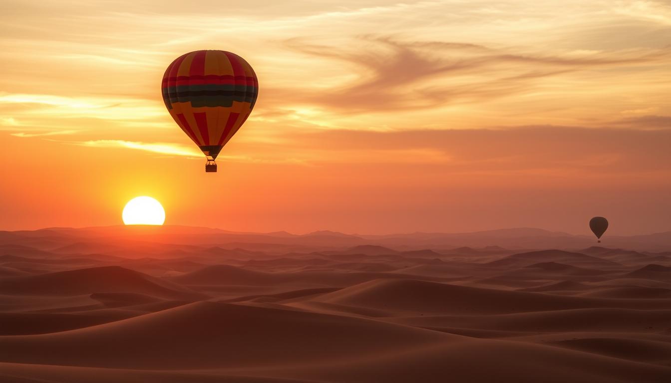 Experience a Sunrise Hot Air Balloon Ride Over Dubai’s Desert