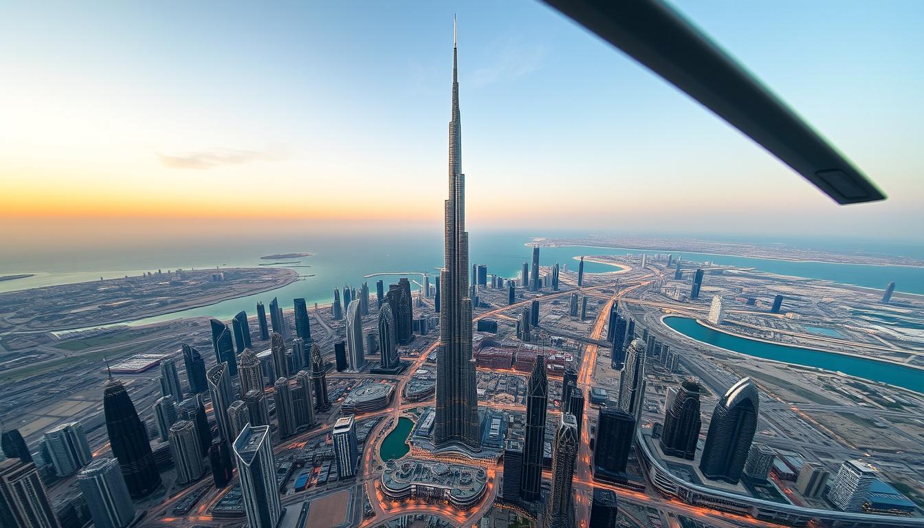 Experience the Burj Khalifa from a Whole New Perspective: A Helicopter Tour