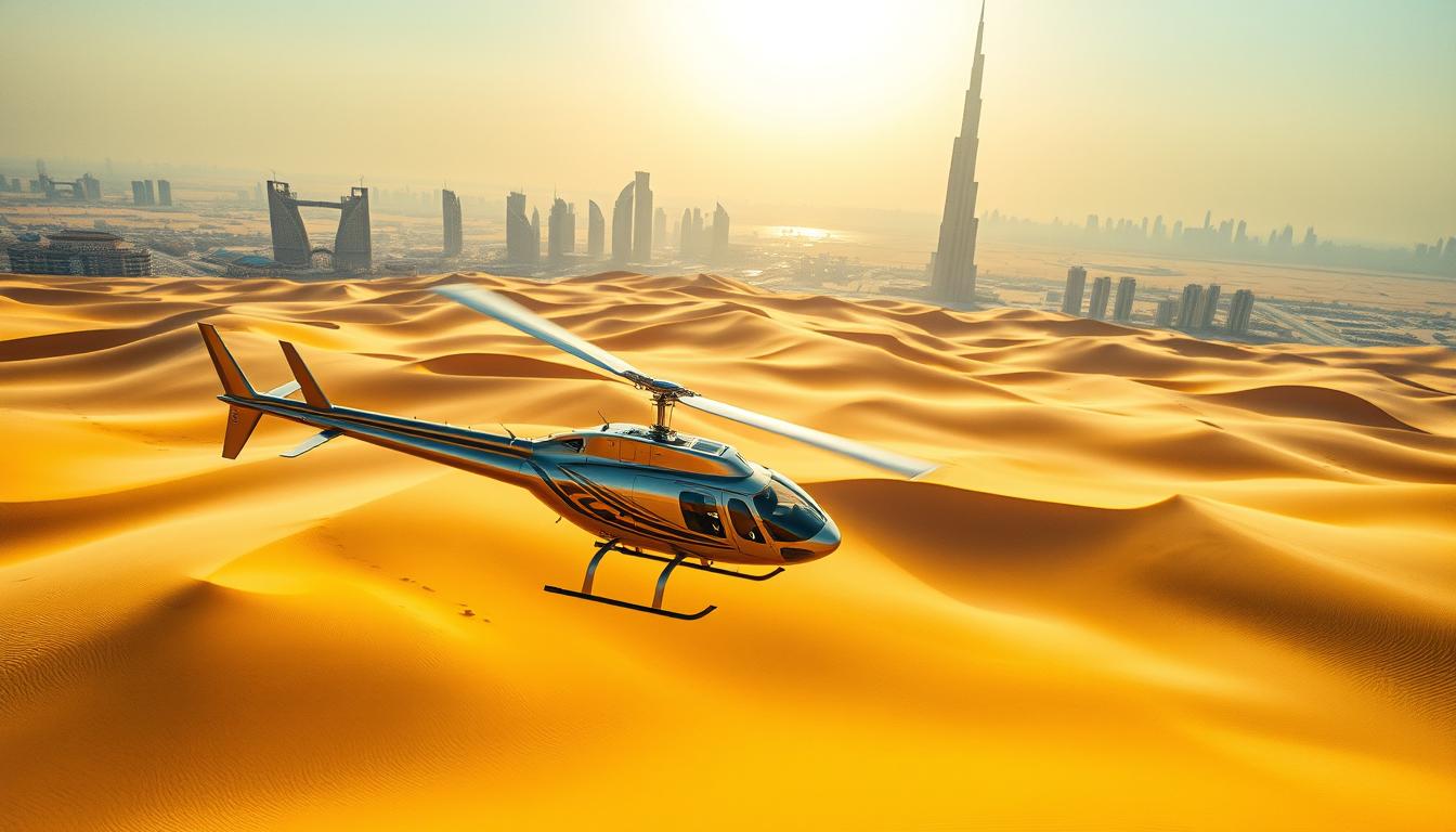 Experience Premium Sightseeing Over Dubai’s Desert by Helicopter