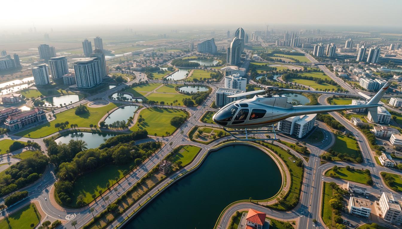 Helicopter Ride Booking Service Near Al Khawaneej Dubai | FZ Heli Tours