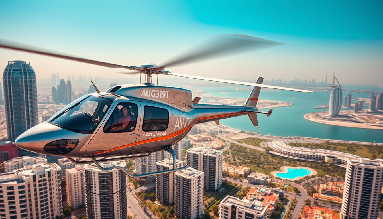 Helicopter Ride Booking Service Near Jumeirah Village Circle | FZ Heli