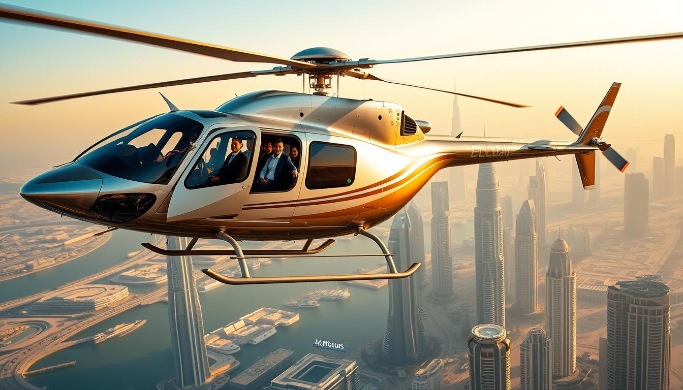 Luxury Airport Pickup: Dubai Heli-Transfer
